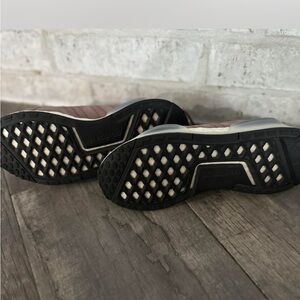 Adidas Sneakers with Black and White Soles an purple